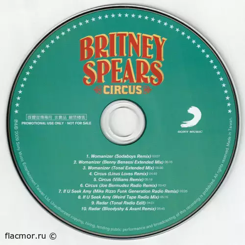 Britney Spears - Circus (Taiwan Promo CD with remixes) (2009)